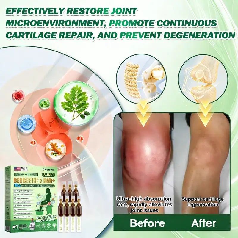 ⭐🧑‍⚕️ 𝐂𝐥𝐞𝐚𝐫𝐞𝐧𝐚® Moringa · Bee Venom · Berberine × NAD+ Eight-in-one 10× Ultra-Concentrated Herbal Essence Foot Soak — 𝐎𝐧𝐜𝐞 𝐃𝐚𝐢𝐥𝐲, 𝐕𝐢𝐬𝐢𝐛𝐥𝐞 𝐑𝐞𝐬𝐮𝐥𝐭𝐬 𝐢𝐧 𝟕 𝐃𝐚𝐲𝐬 (Copy)