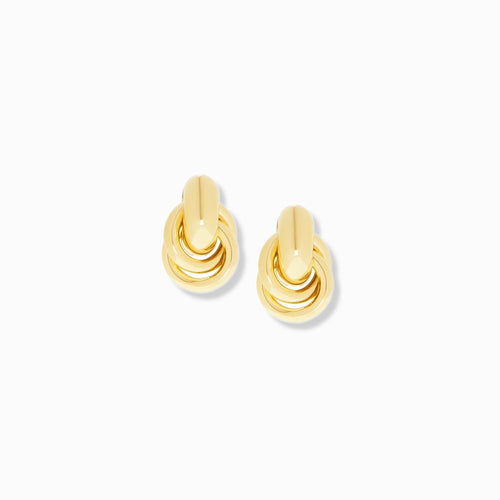 mini knot post earring